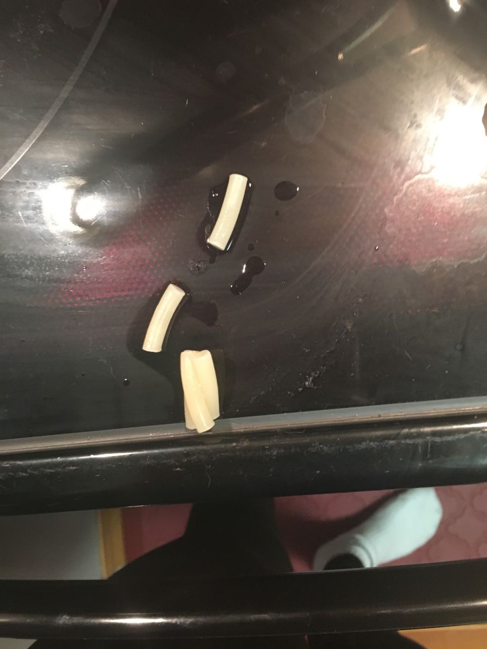 Take some noodles from your bowl and taste test them