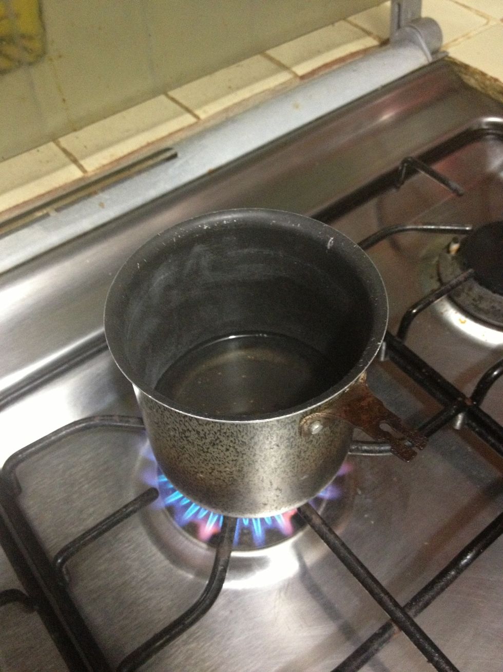 Take some of that water and bring it to a boil.