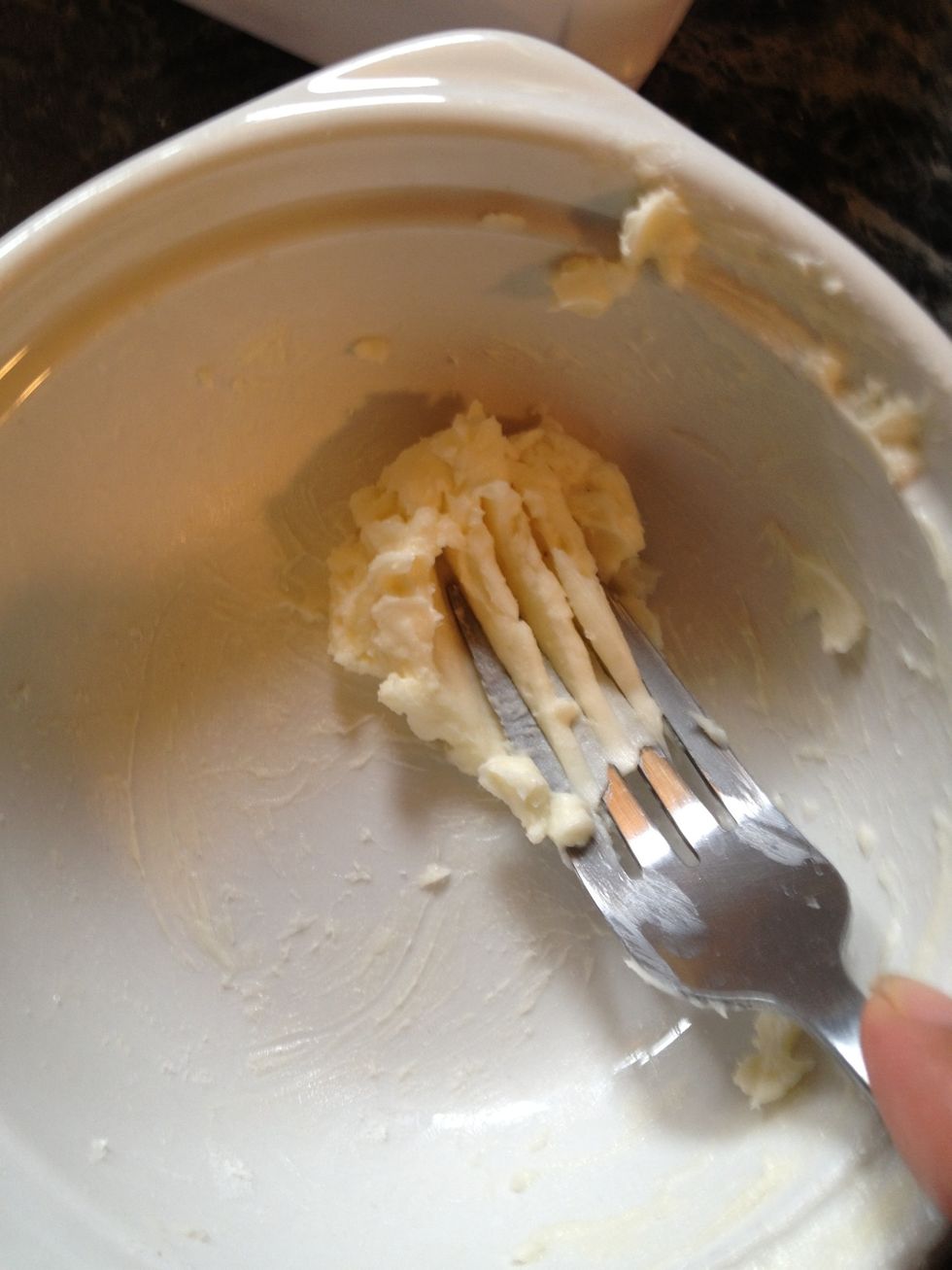Take that butter with flour and start mixing it together well