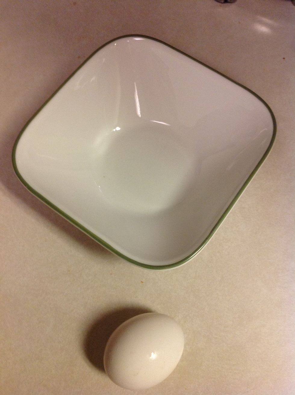 Take the amount of eggs you want to eat and put the rest back in the fridge
