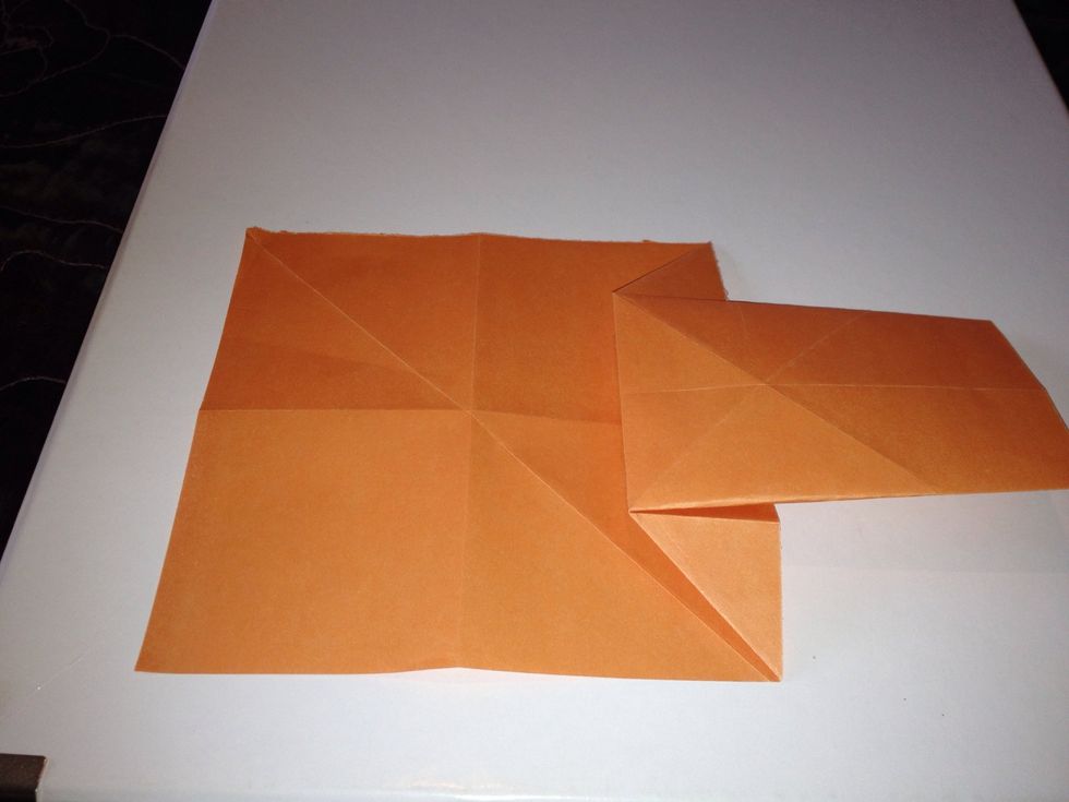 Take the arrow and push into the centre to creat a sharp point point A