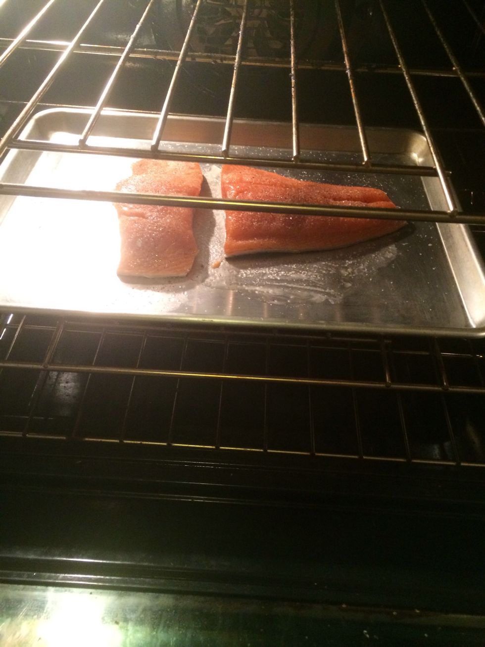 Take the baking dish and put it in a cold oven. That is right COLD. Trust me as i trusted Mrs. Pioneer woman. You will not regret it