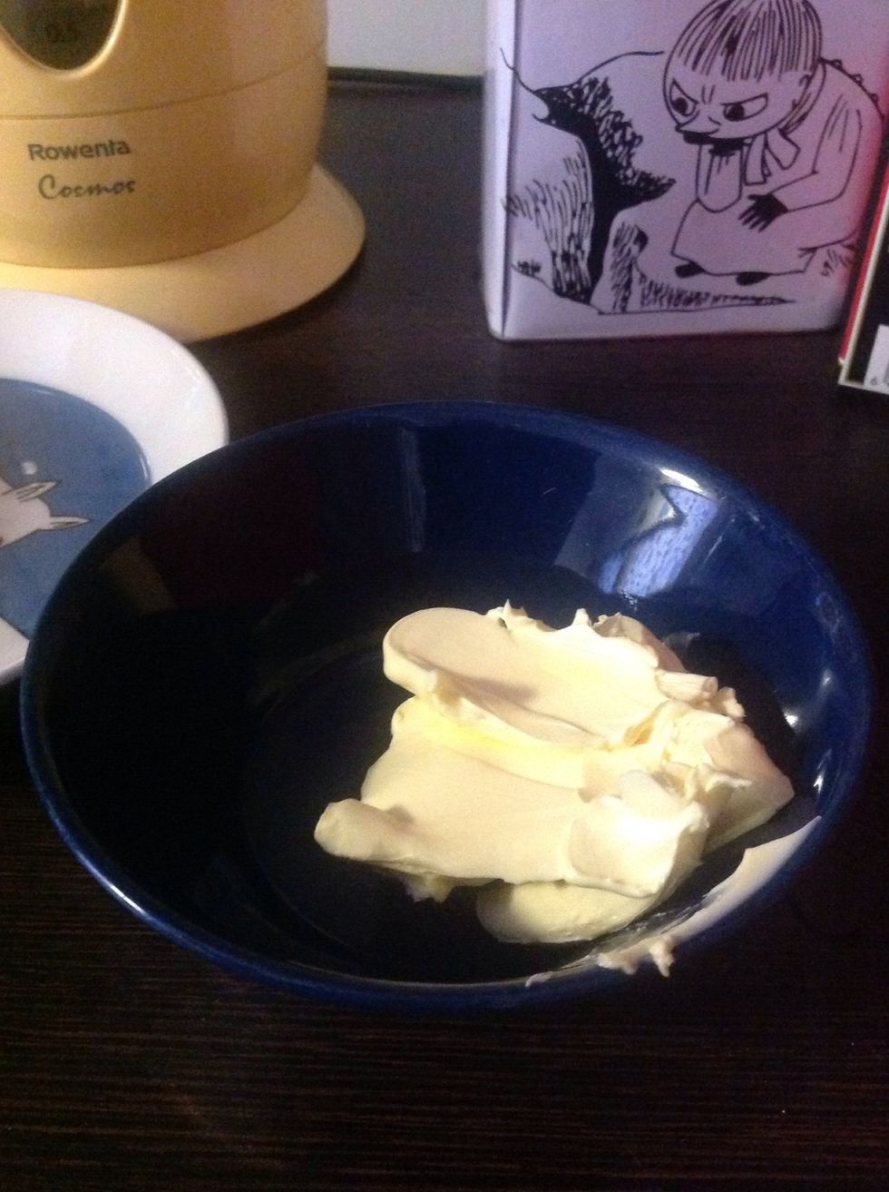 Take the butter in a bowl.