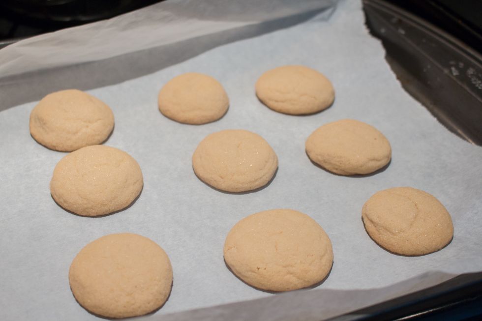 Take the cookies out of the oven