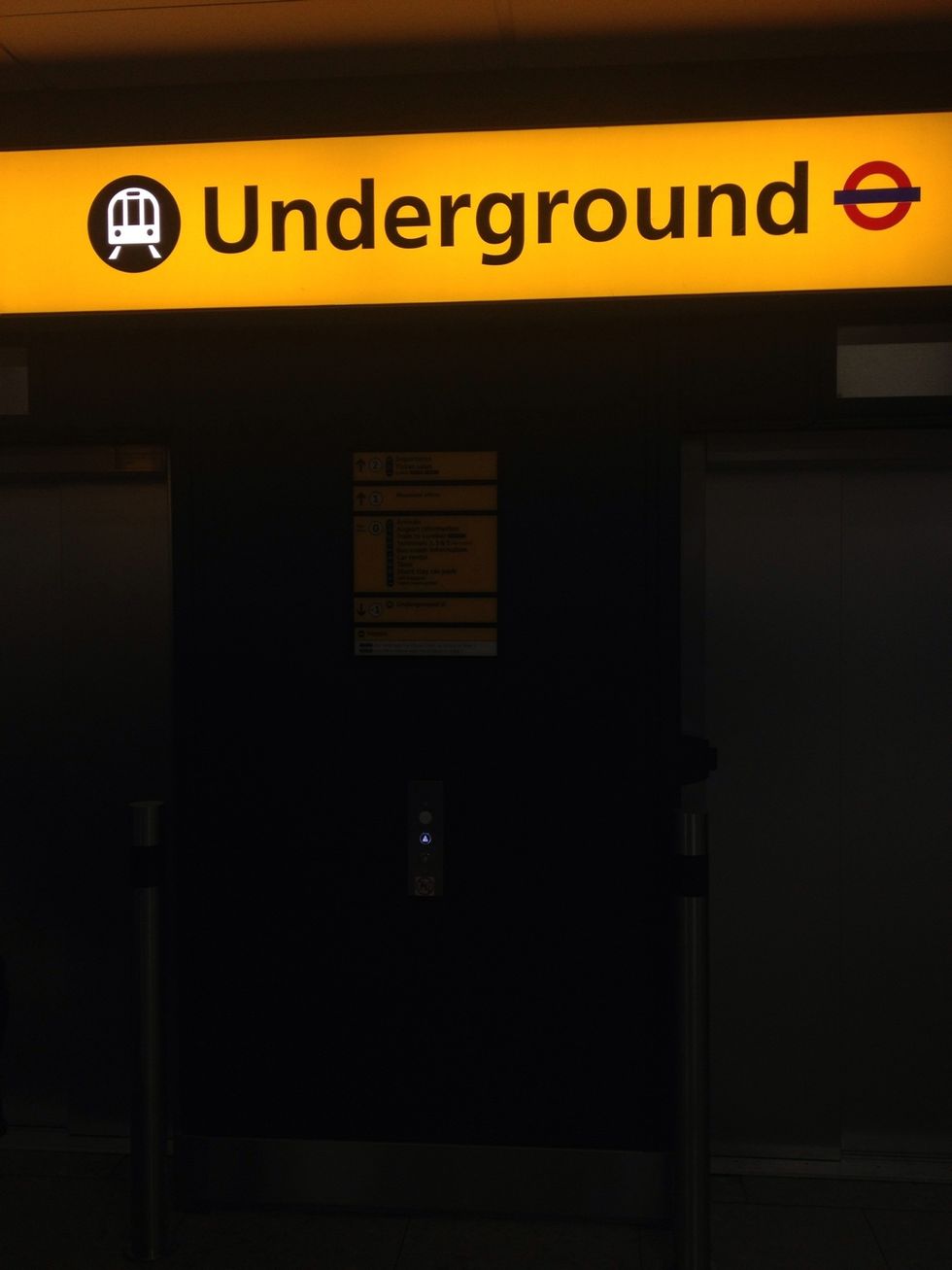 Take the elevator down to (-1) floor.