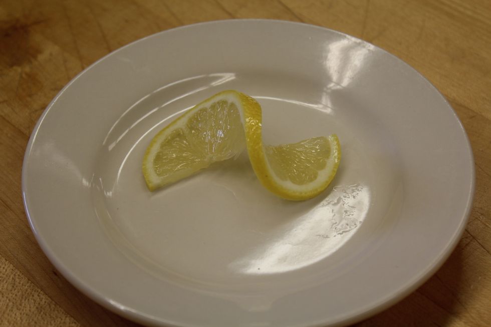 Take the finished product and put it on a plate.