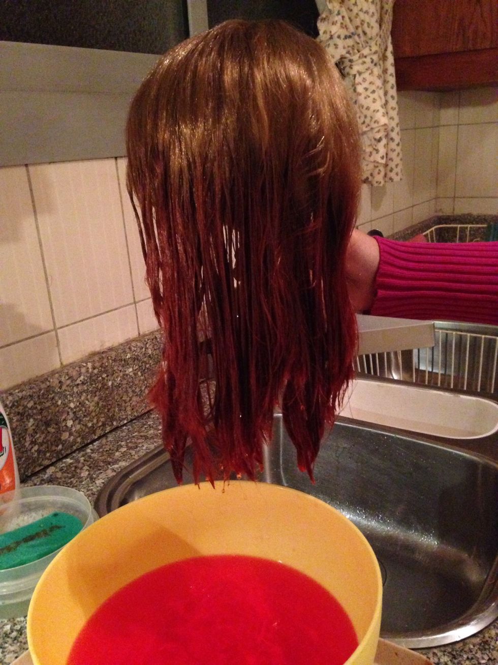 Take the hair out of the bowl