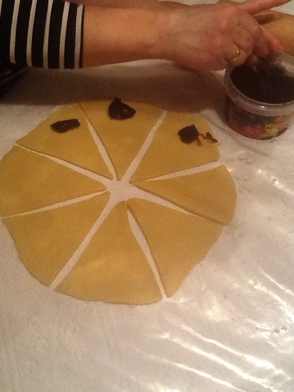 Take the jam on it (very little jam)