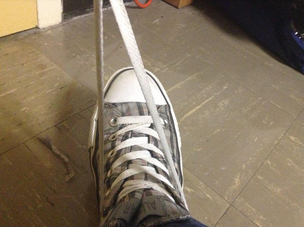Take the laces.