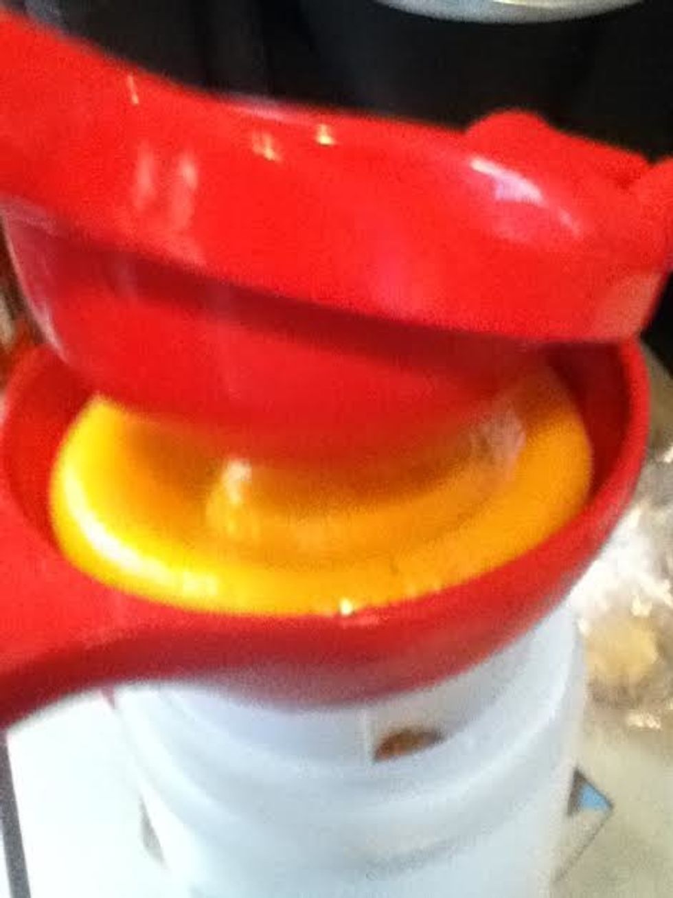 Take the lemon halves and squeeze them one by one until you feel its sweet enough.