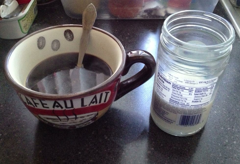 Take the milk out of the microwave & wait 10 seconds ... erh ... because it is scorching hot