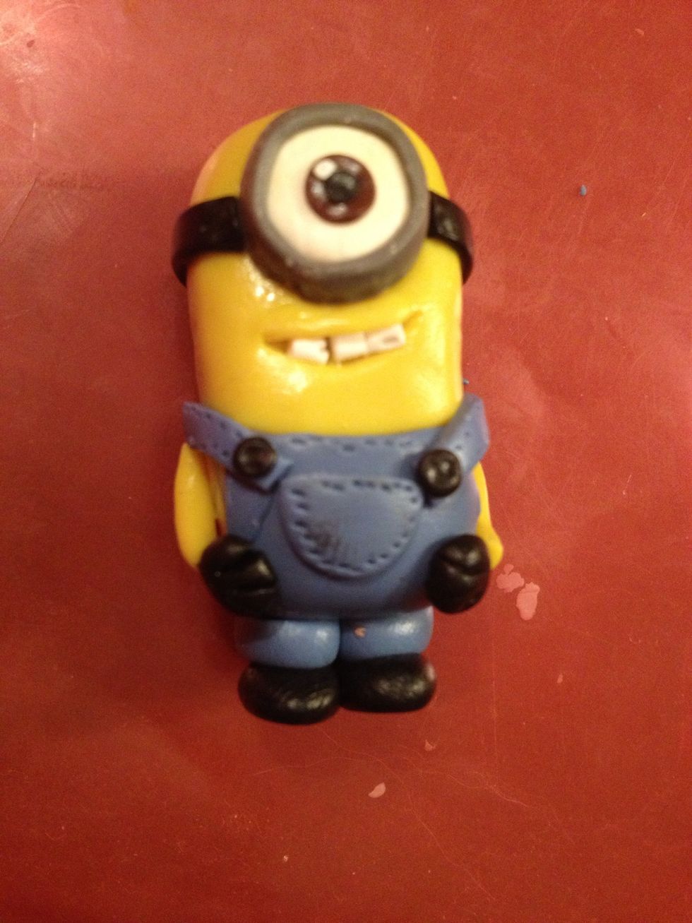 Take the needle and make jeans stitches.