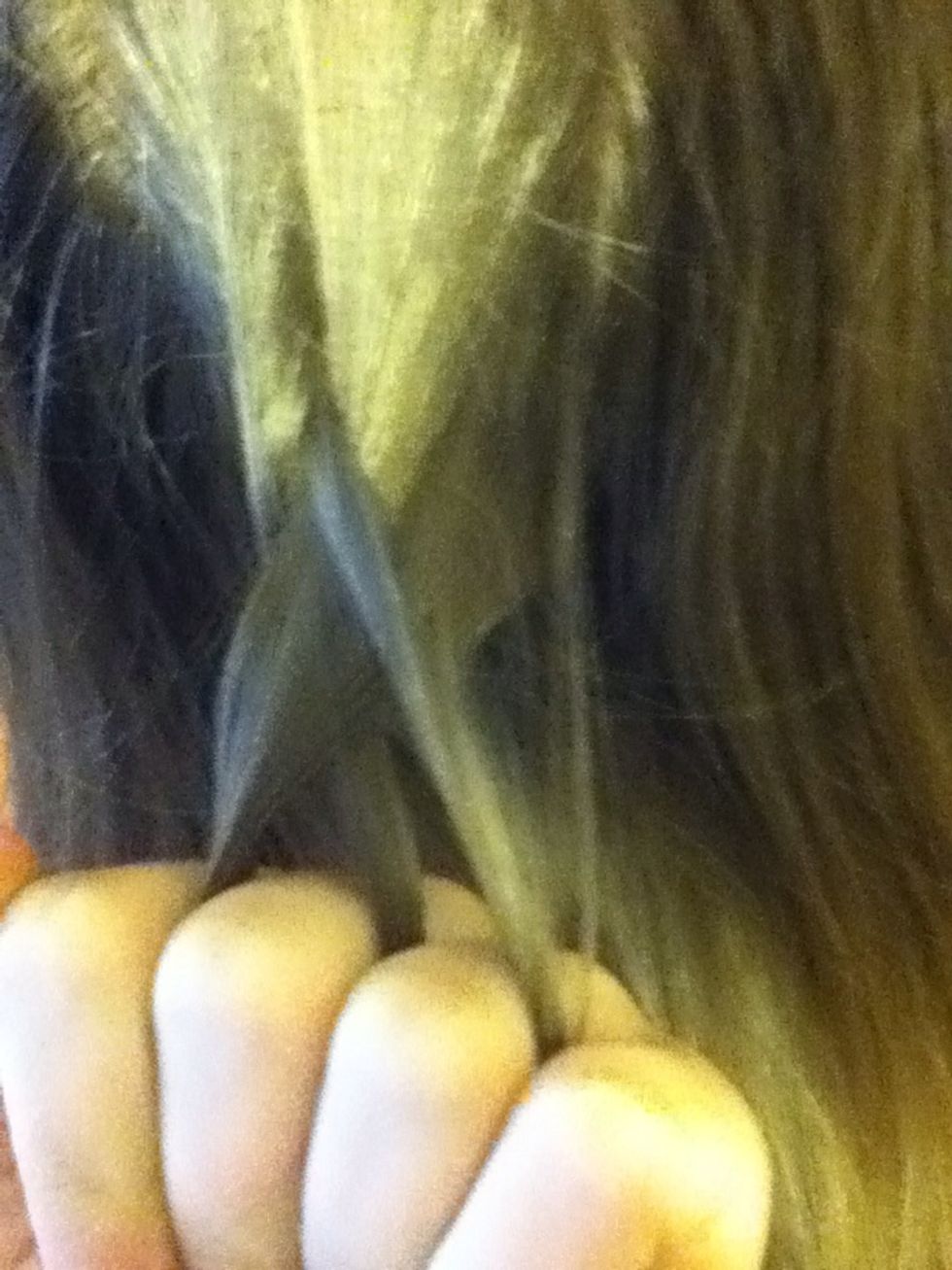 Take the new 3rd piece and pull it under your new middle.