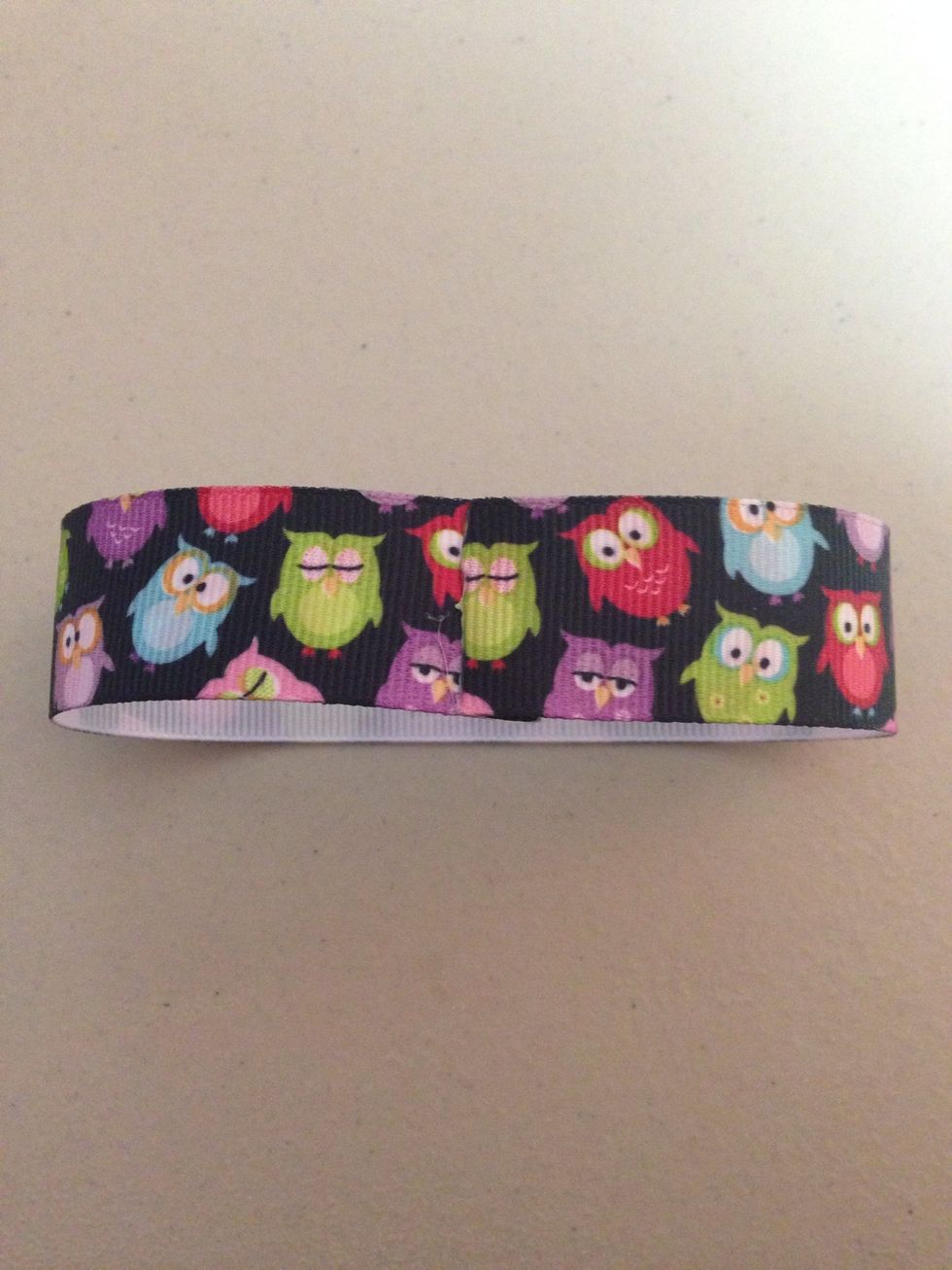 Take the other end and put it over the glue