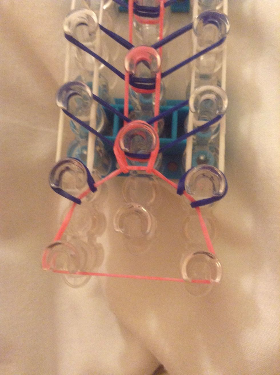 Take The Pink Band And Pull It Over The Middle ! Do Step 11-13 Until You Get To The End!