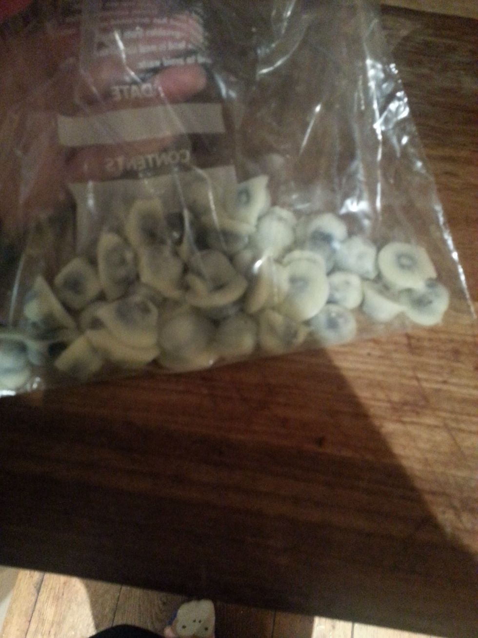 Take the plate out and separate the blueberries. You can eat them straight away or you can put them in a freezer bag and place them back in the freezer.