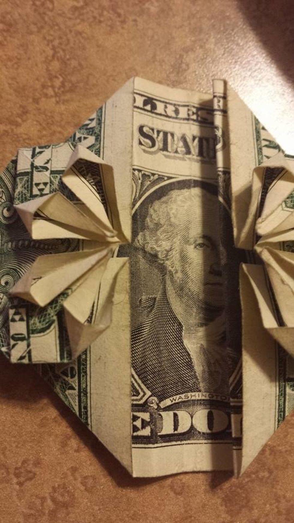 Take the right part and fold it to the line.