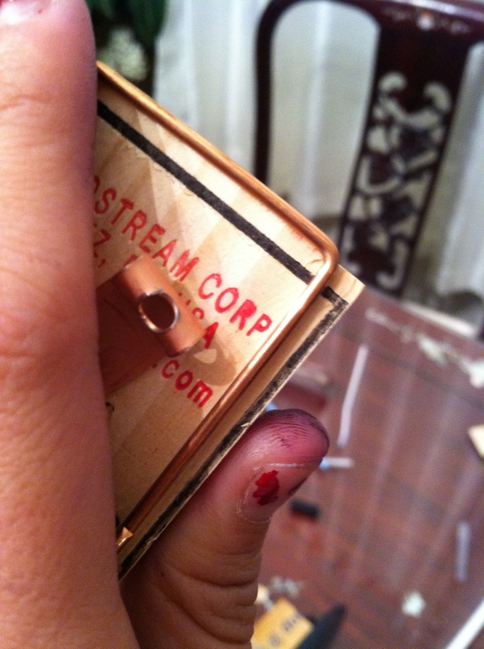 Take the right side that you originally removed from the mouse trap and straighten it