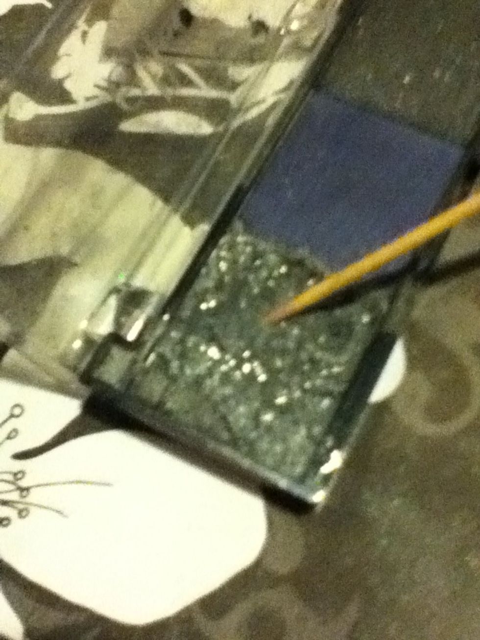 Take The ToothPick And Get Ready To Mix.