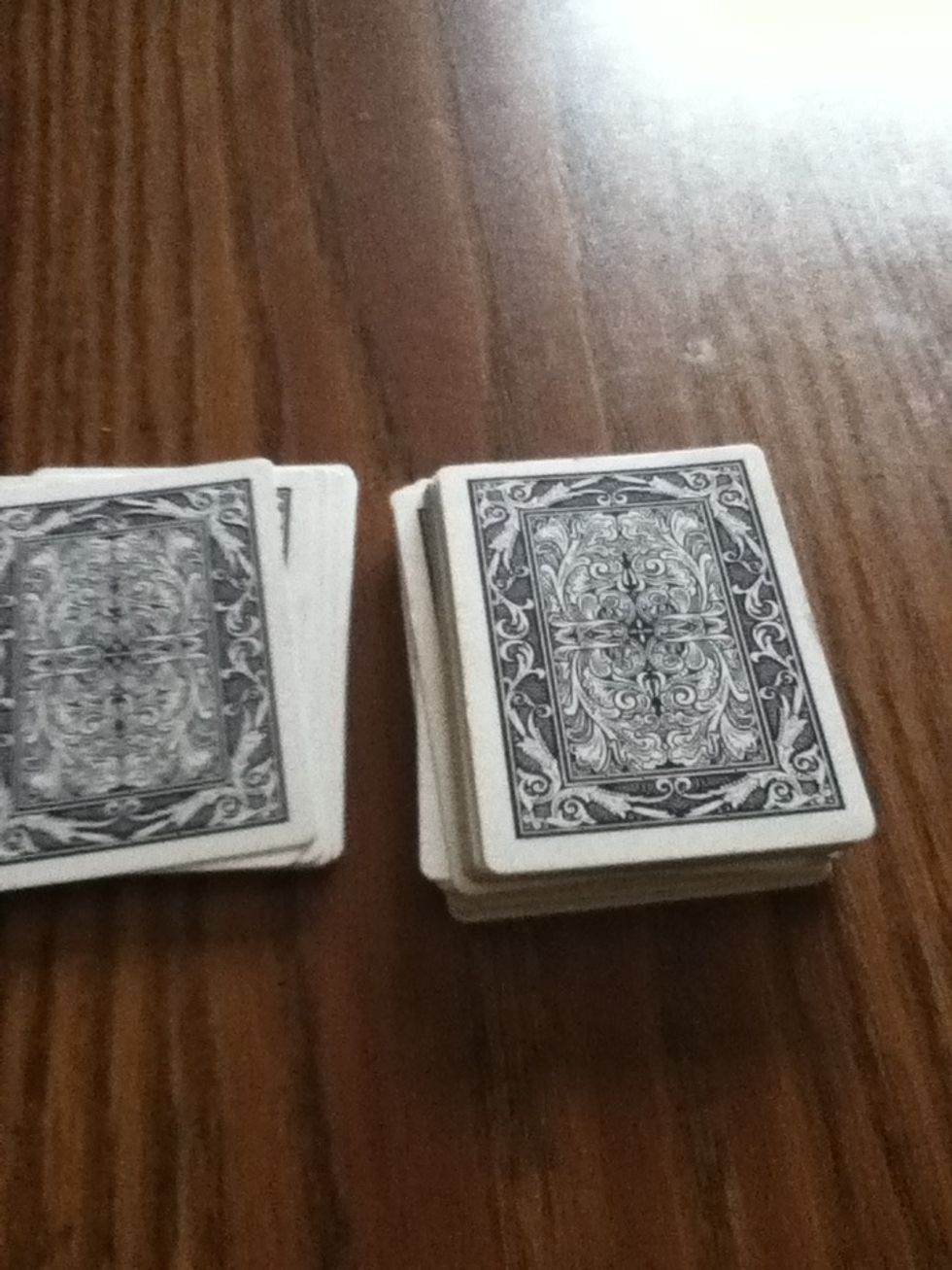 Take the top part (at the ledge) at set it down to the LEFT then set the bottom all the way to the right. Then take the RIGHT pile at set it on top of the next pile to the left. See step 7's picture.