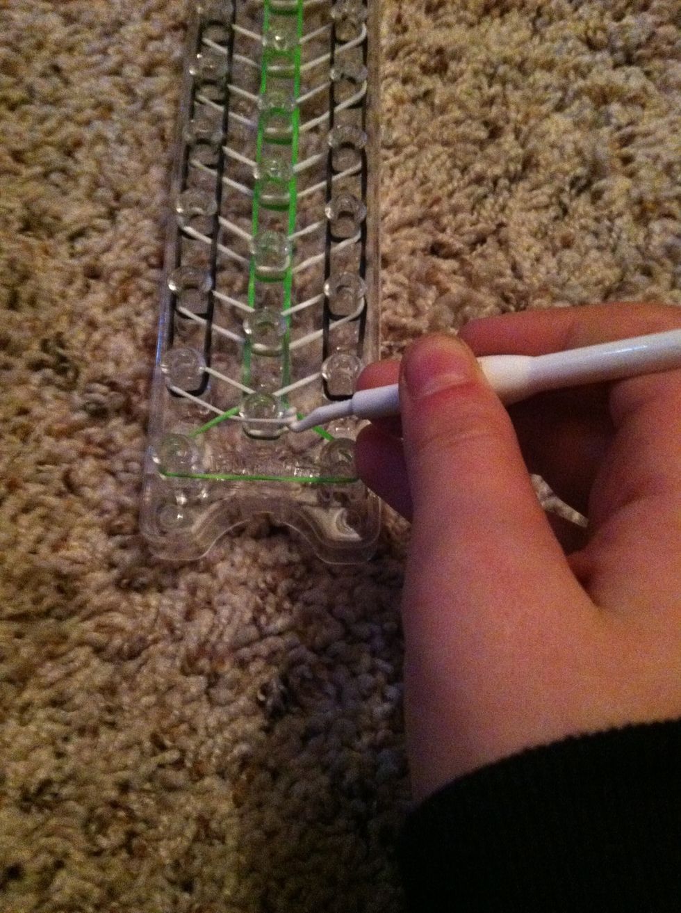 Take the top white band...