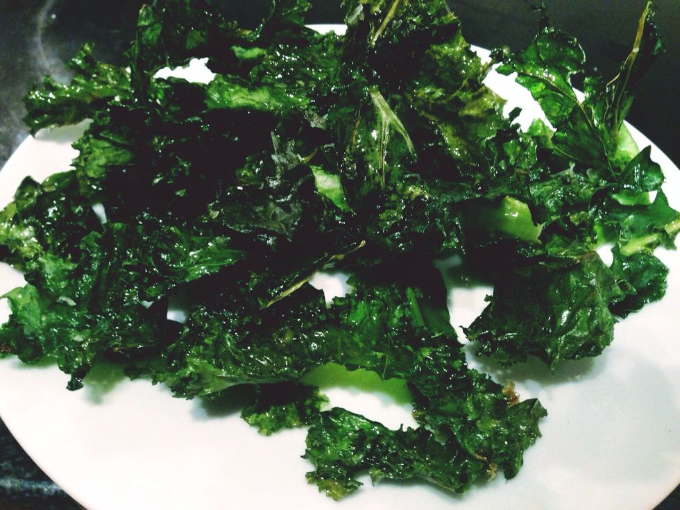 Take the tray out of the oven. Serve on a plate or in a bowl. Enjoy\ud83d\ude0b