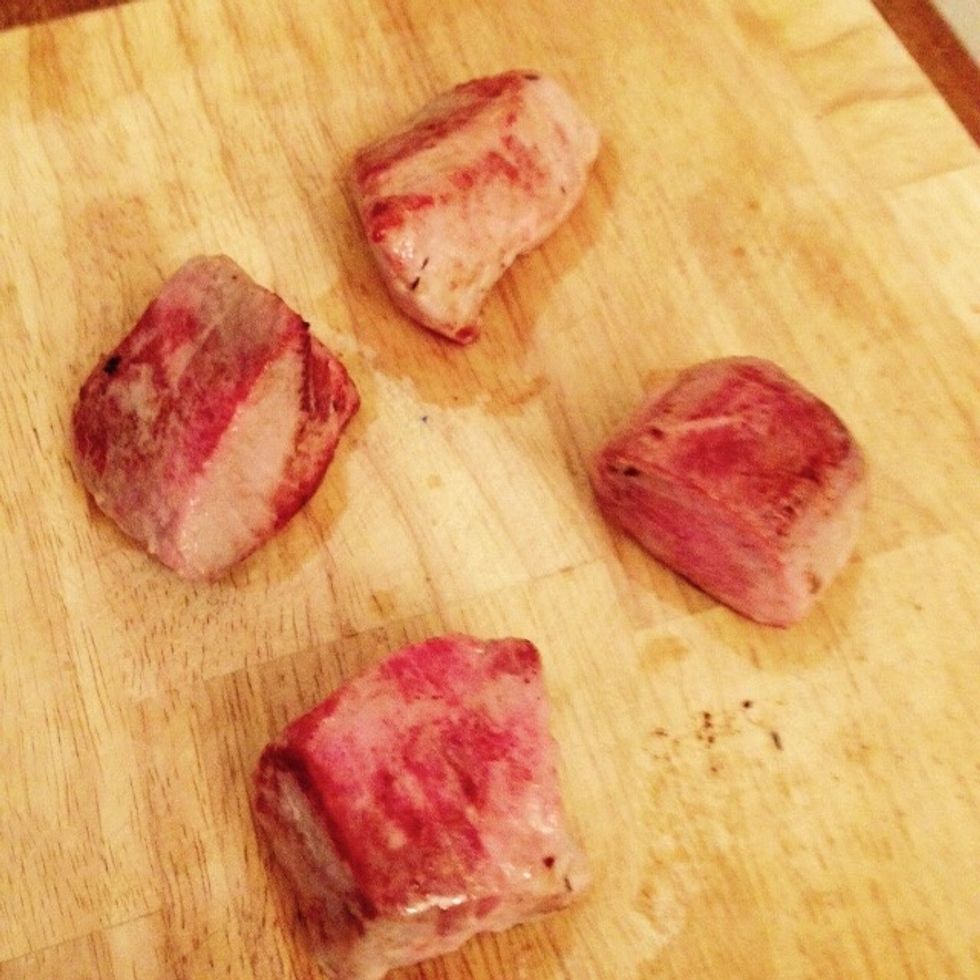 Take them out and place them on a cutting board