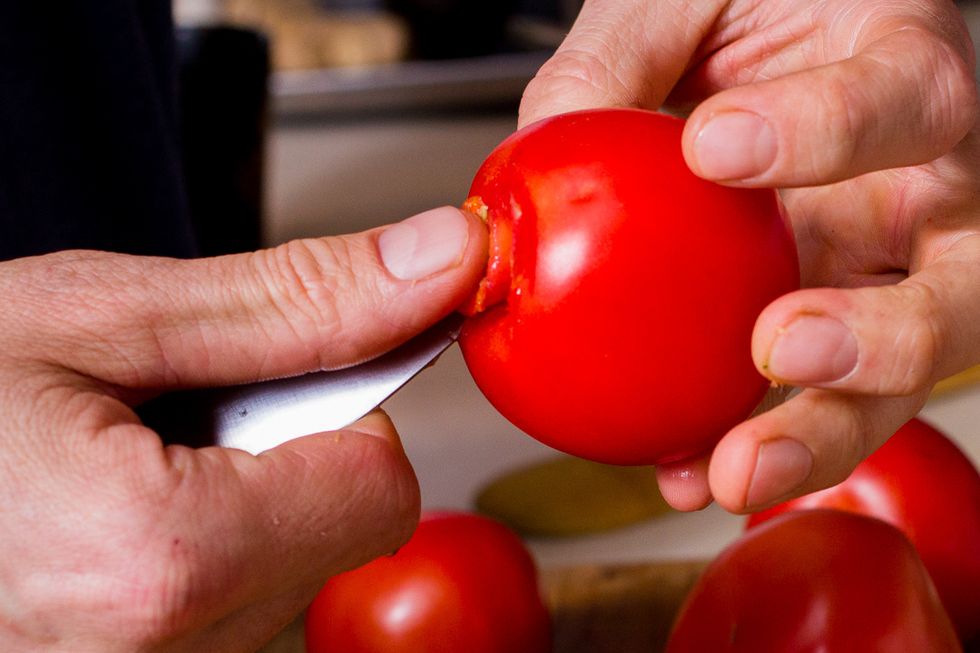 Take those pesky cores out of your tomatoes.