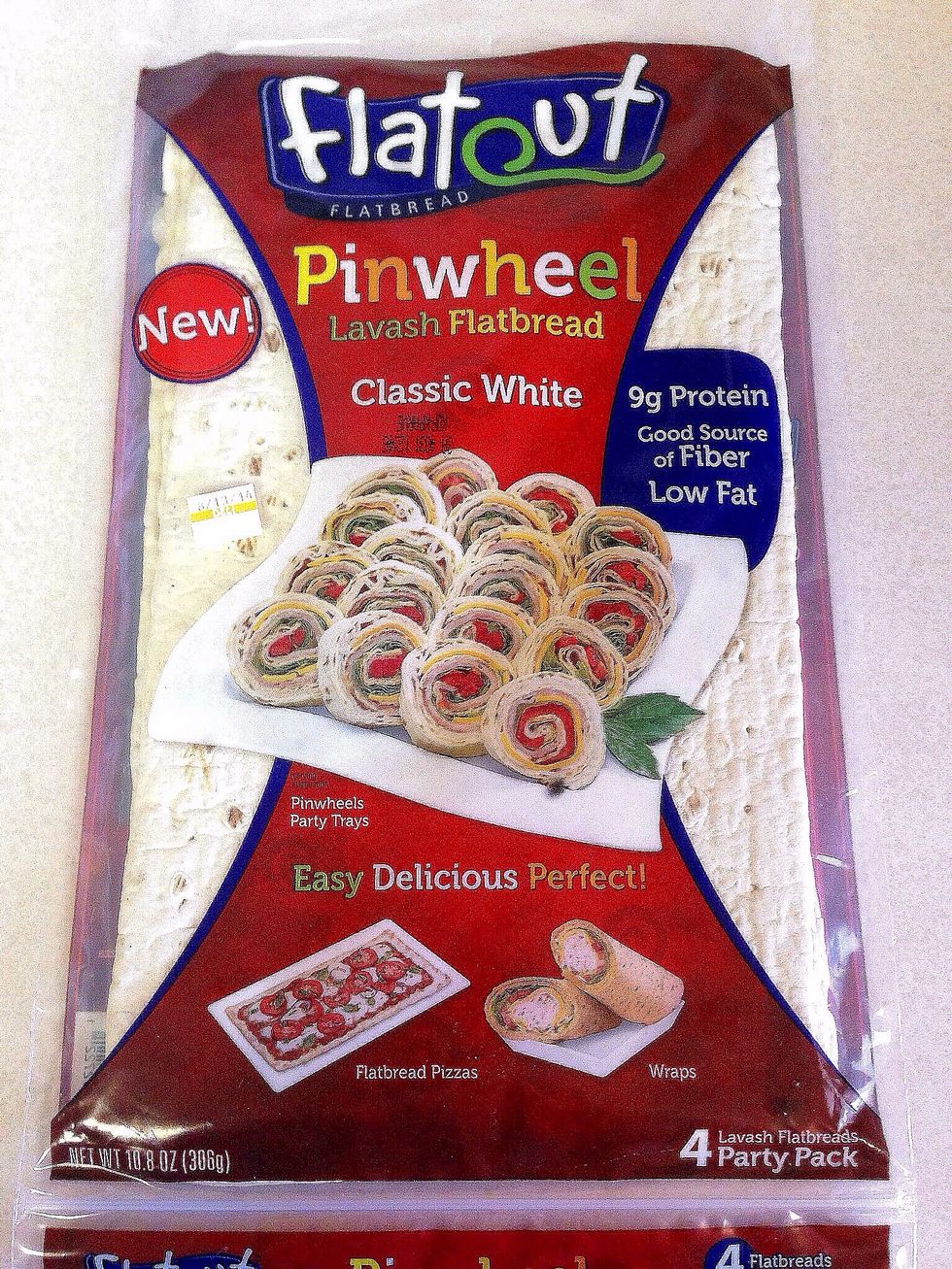 Take two lavash breads