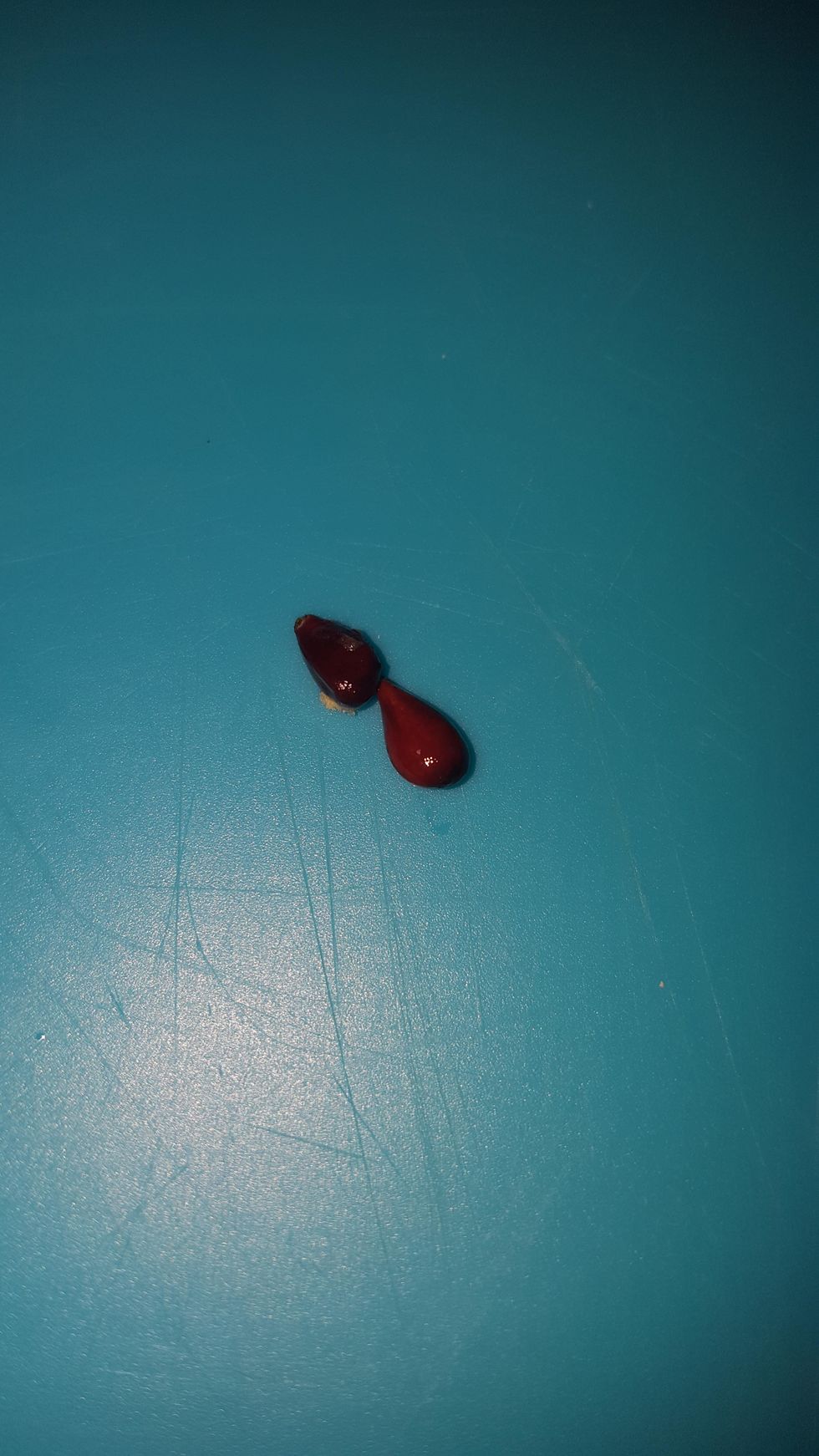 Take two seeds out of the apple