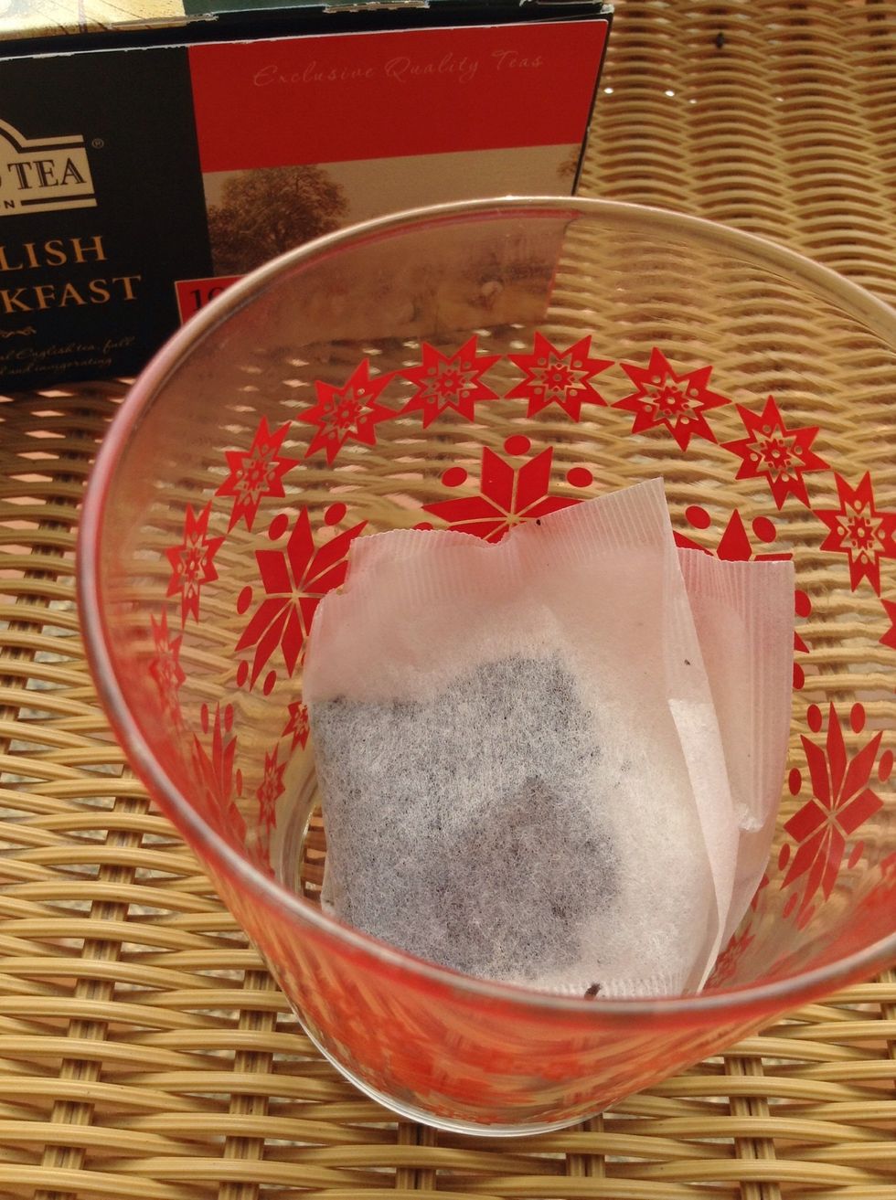 Take two tea bags and put it In the cup