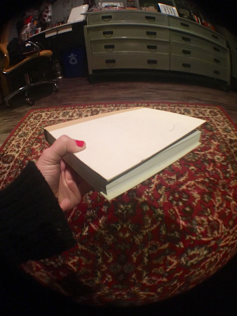 Take white pressed flowers Out & Add to Mix.