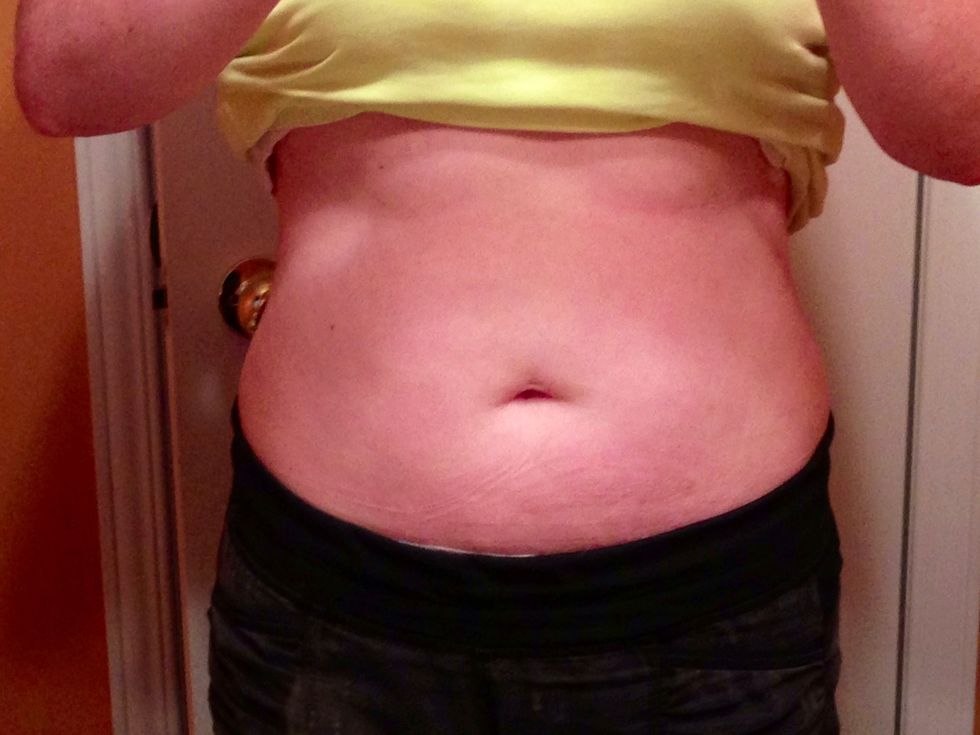 Take your after photo now. Compare to your before photo as well. Photo shown is after 6 wraps.