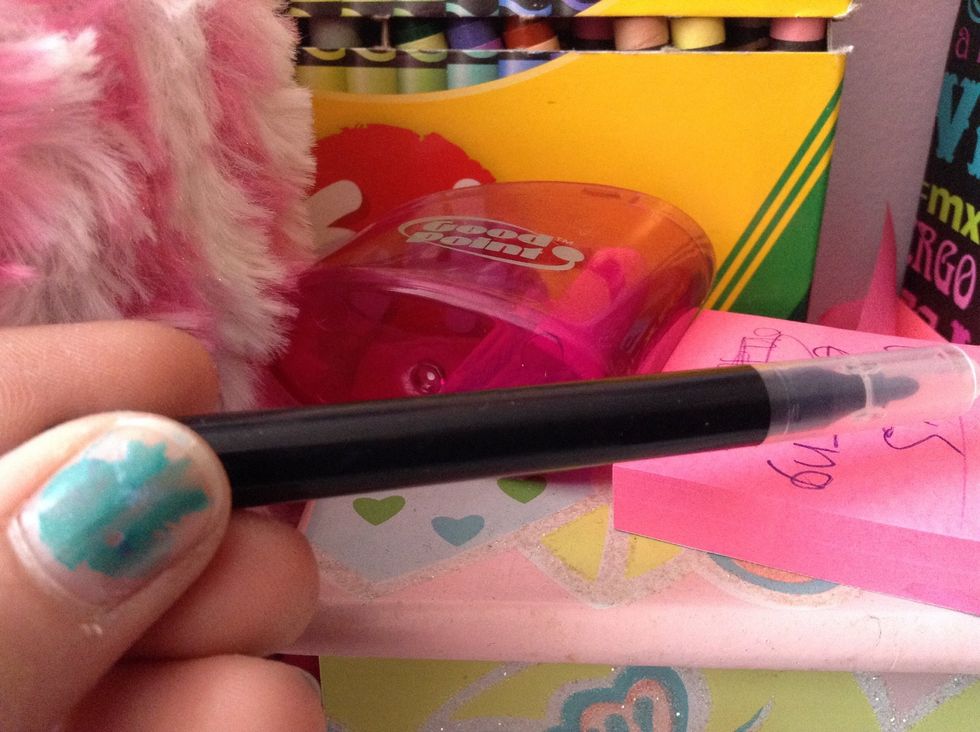 Take your black marker