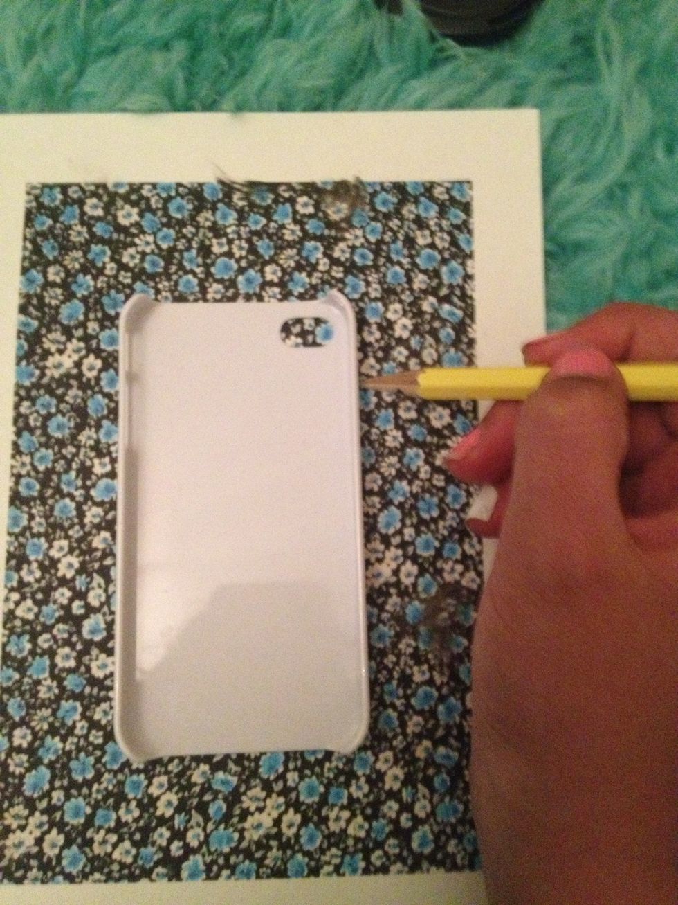 take your case and trace around it on the paper