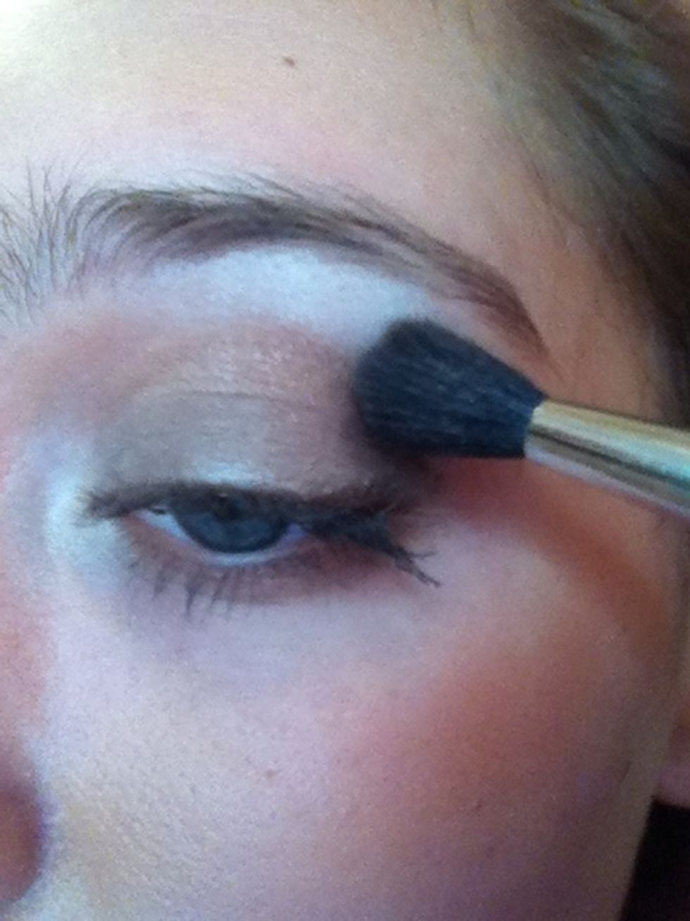 Take your crease brush and blend it into your crease