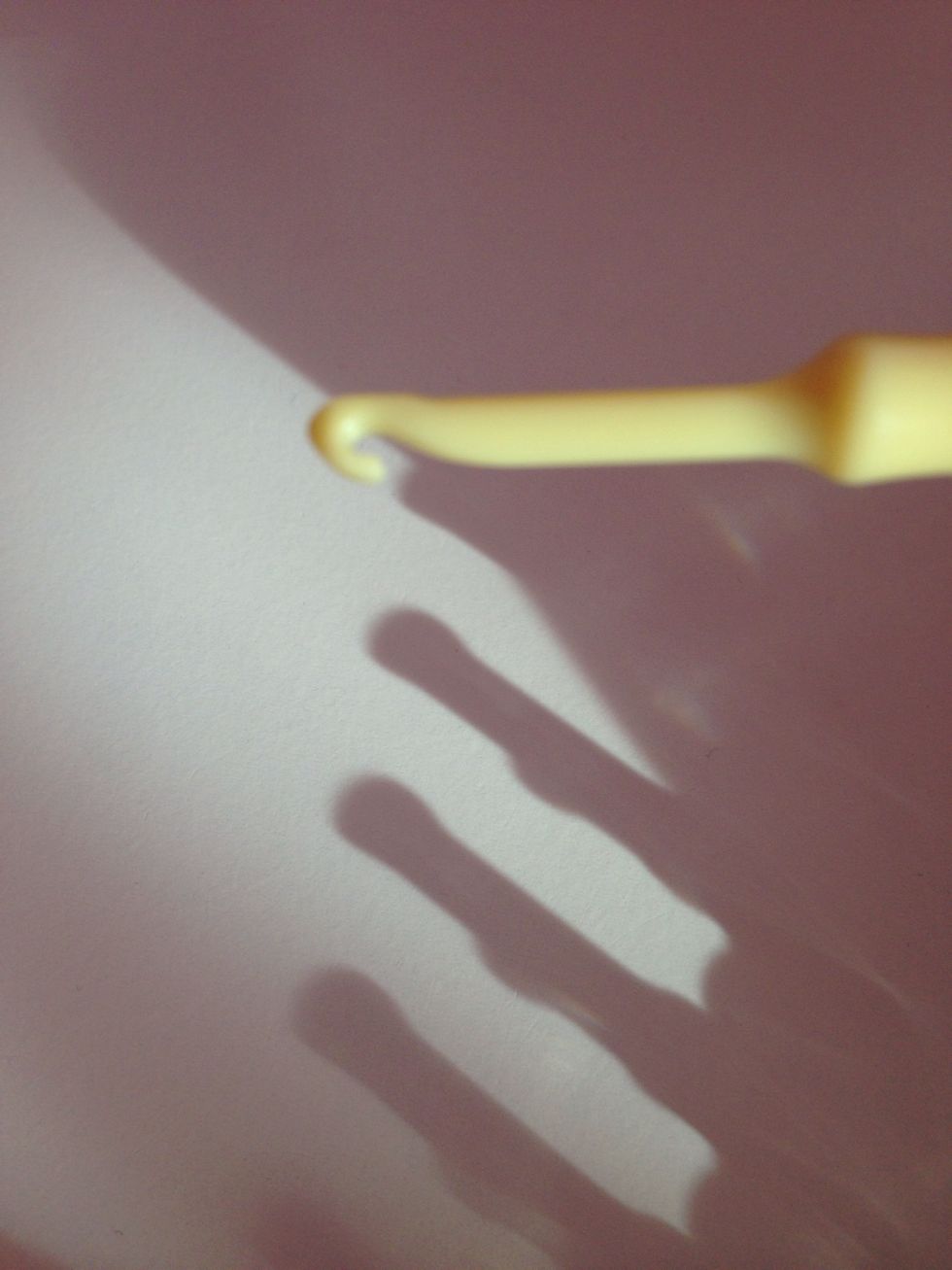 Take your crochet hook.