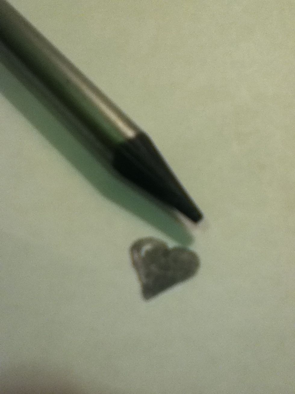 Take your dark sketch stick and make a patch for your brush<3