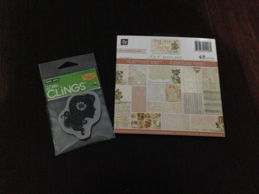take your decorations for these project i choose various stamp and piece of scrapbook paper by Prima Marketing