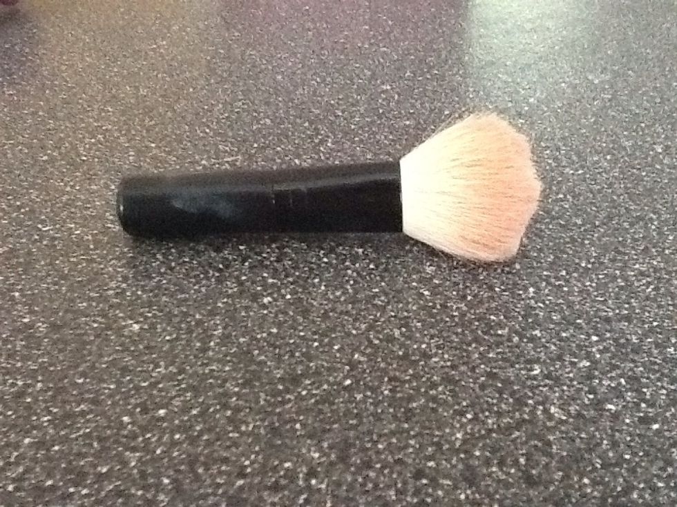 take your dirty makeup brush and put it on the side