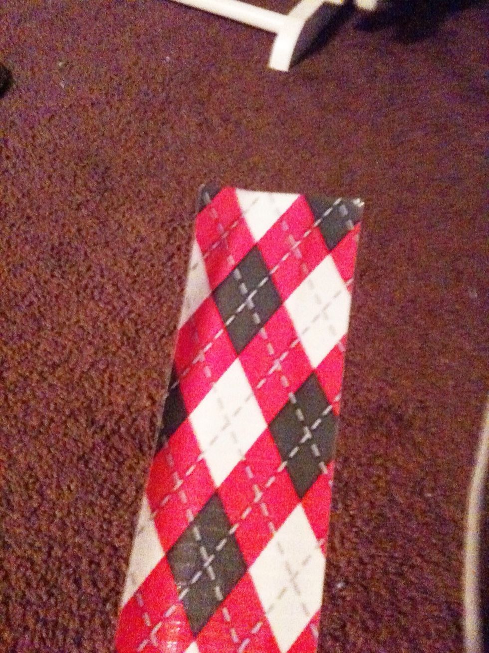 Take your duct tape and cover your strips