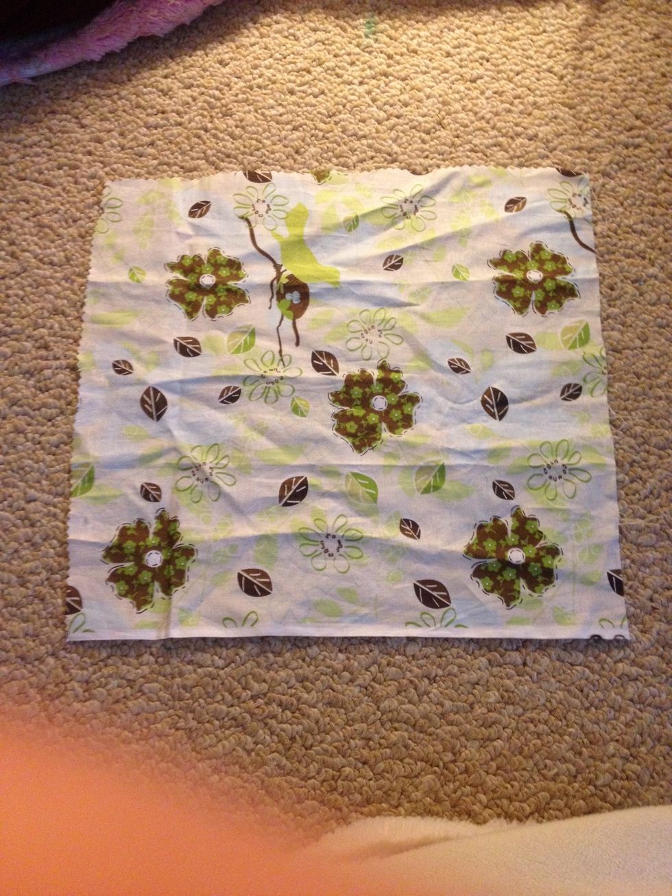 Take your fabric square... Any size