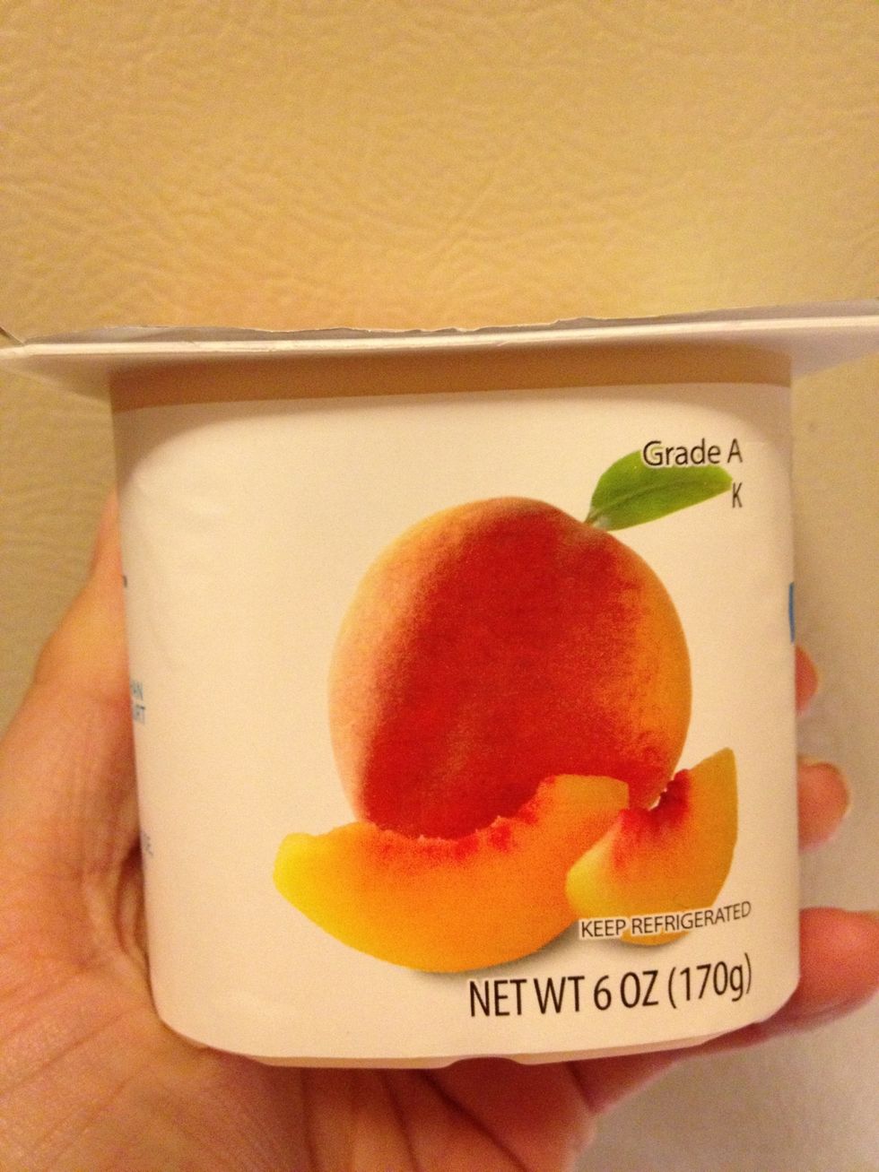 Take your favorite flavor/flavors of yogurt in individual cups and....