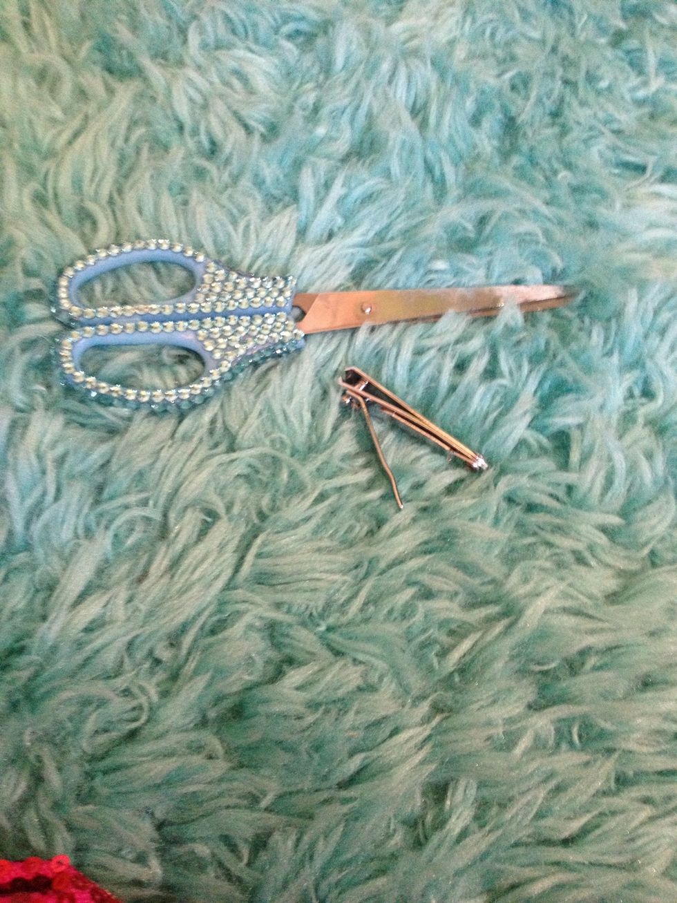 Take your nail clippers/ scissors to cut off the extra