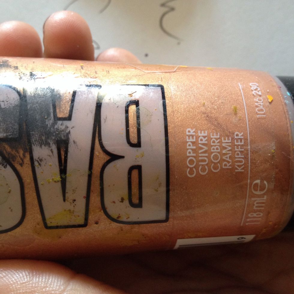 Take your paint and cover all sides of your foam (expect for back side)