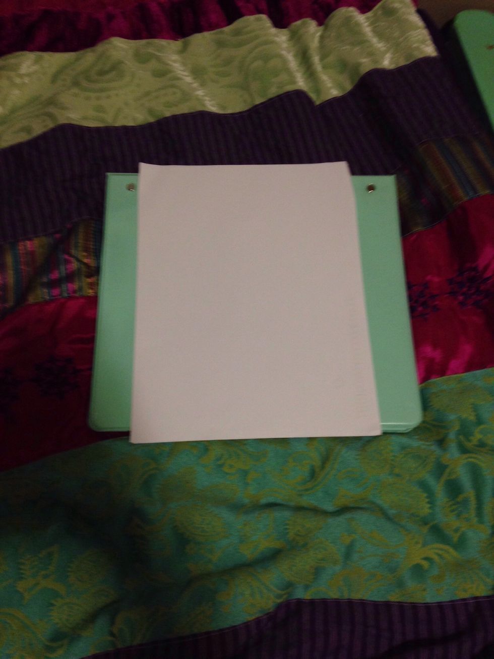 Take your paper and put it in the portrait position.