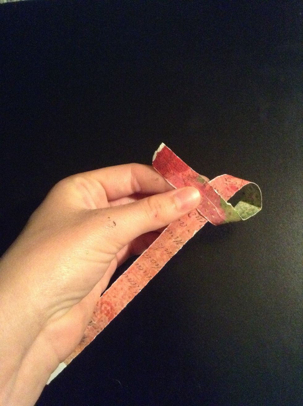 Take your paper and tie a knot in it...