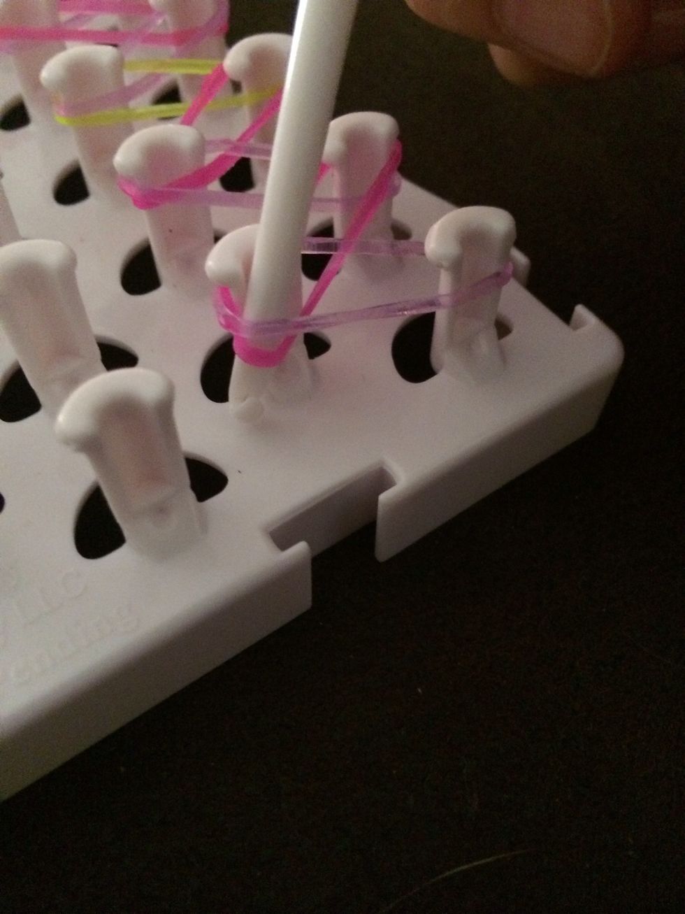 Take your pick and go to the second peg