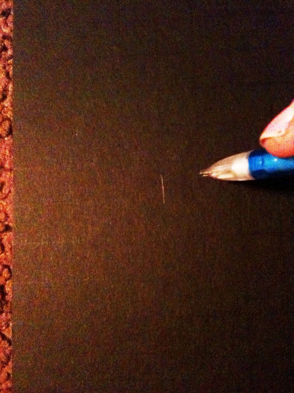 Take your second board and measure out four 2 inch horizontal strips.