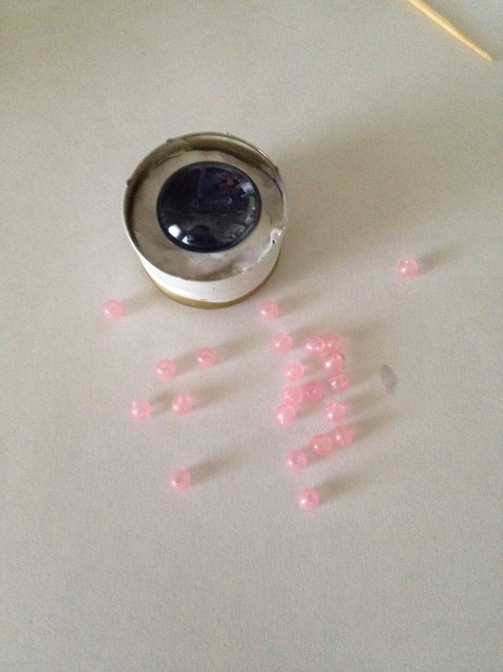 Take your smaller beads.